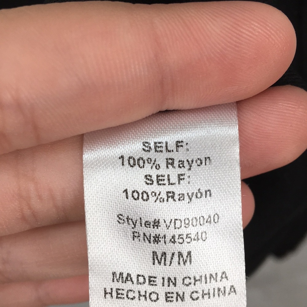 Vanilla Bay A-Line Scalloped Sleeveless Black Dress Size M EXCELLENT Condition - Picture 6 of 9